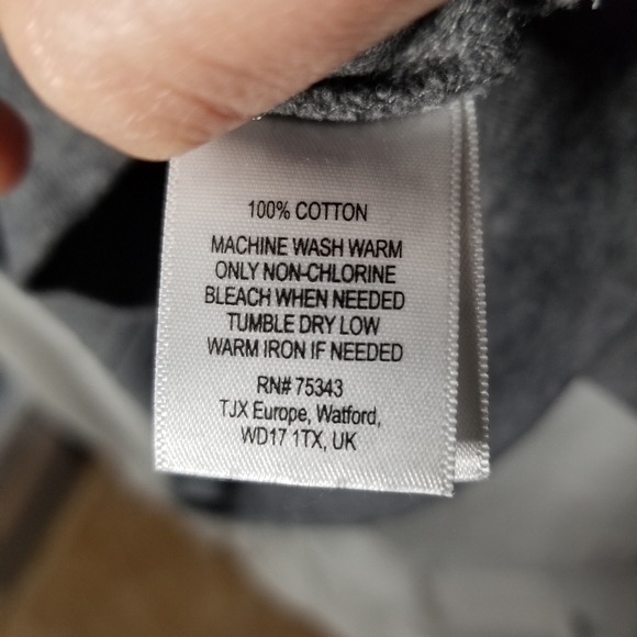 THOMAS PARKER 1/4 zip front pocket grey sweater M - Picture 5 of 6